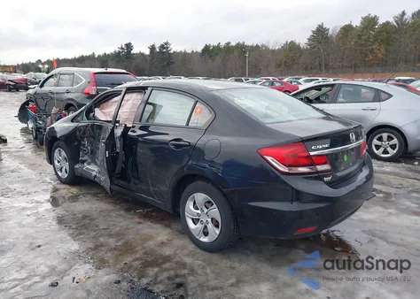 2013 Honda Civic Lx from USA, damaged, VIN 2HGFB2F53DH584657